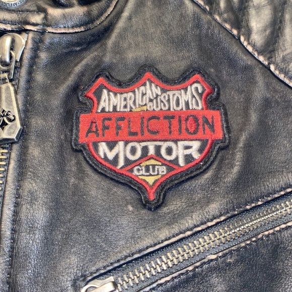 NWT Affliction Full Measure Leather Jacket. - Picture 8 of 11